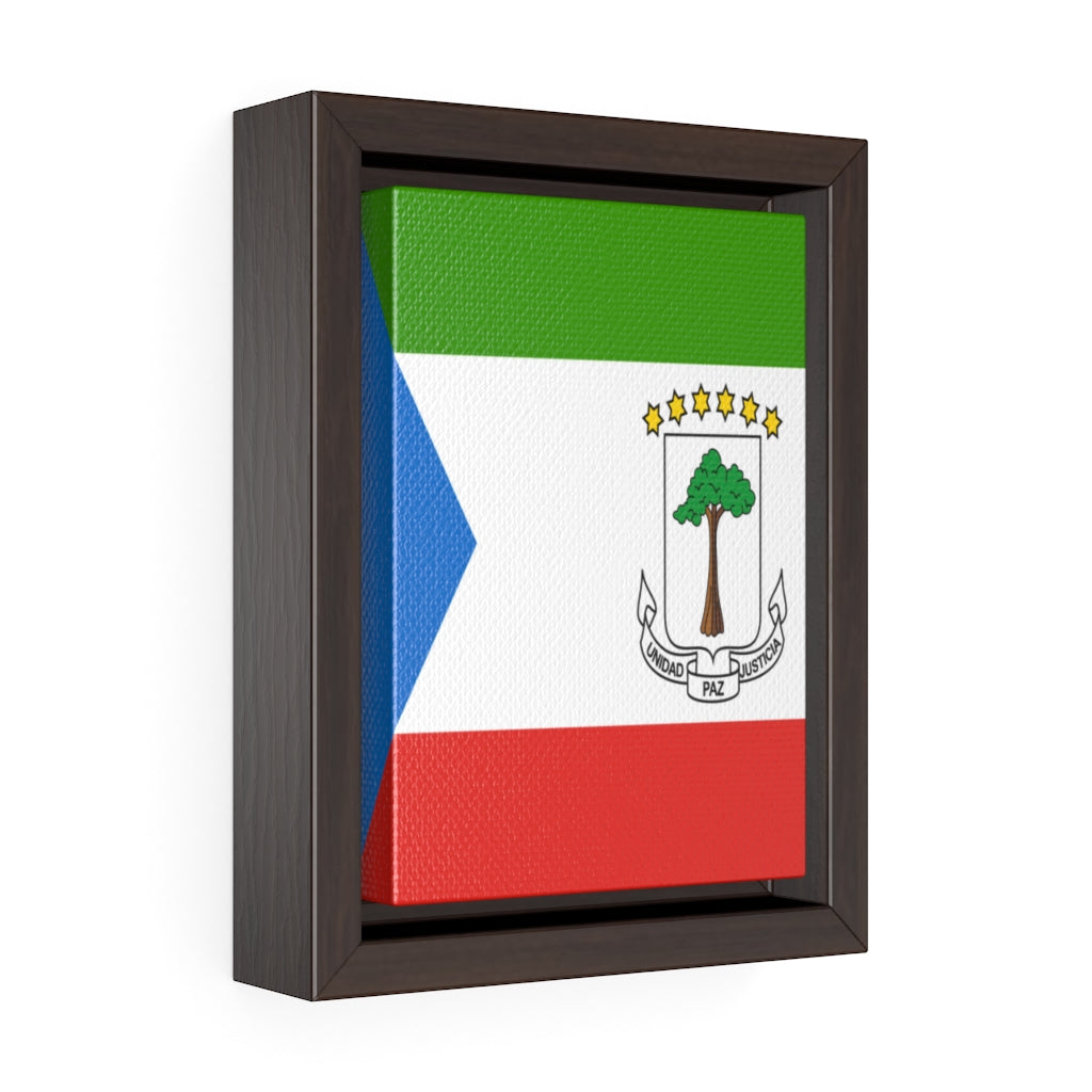 EQUATORIAL GUINEA Vertical Framed Premium Gallery Wrap Canvas