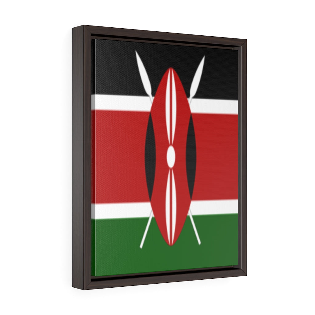 KENYA Vertical Framed Premium Gallery Wrap Canvas