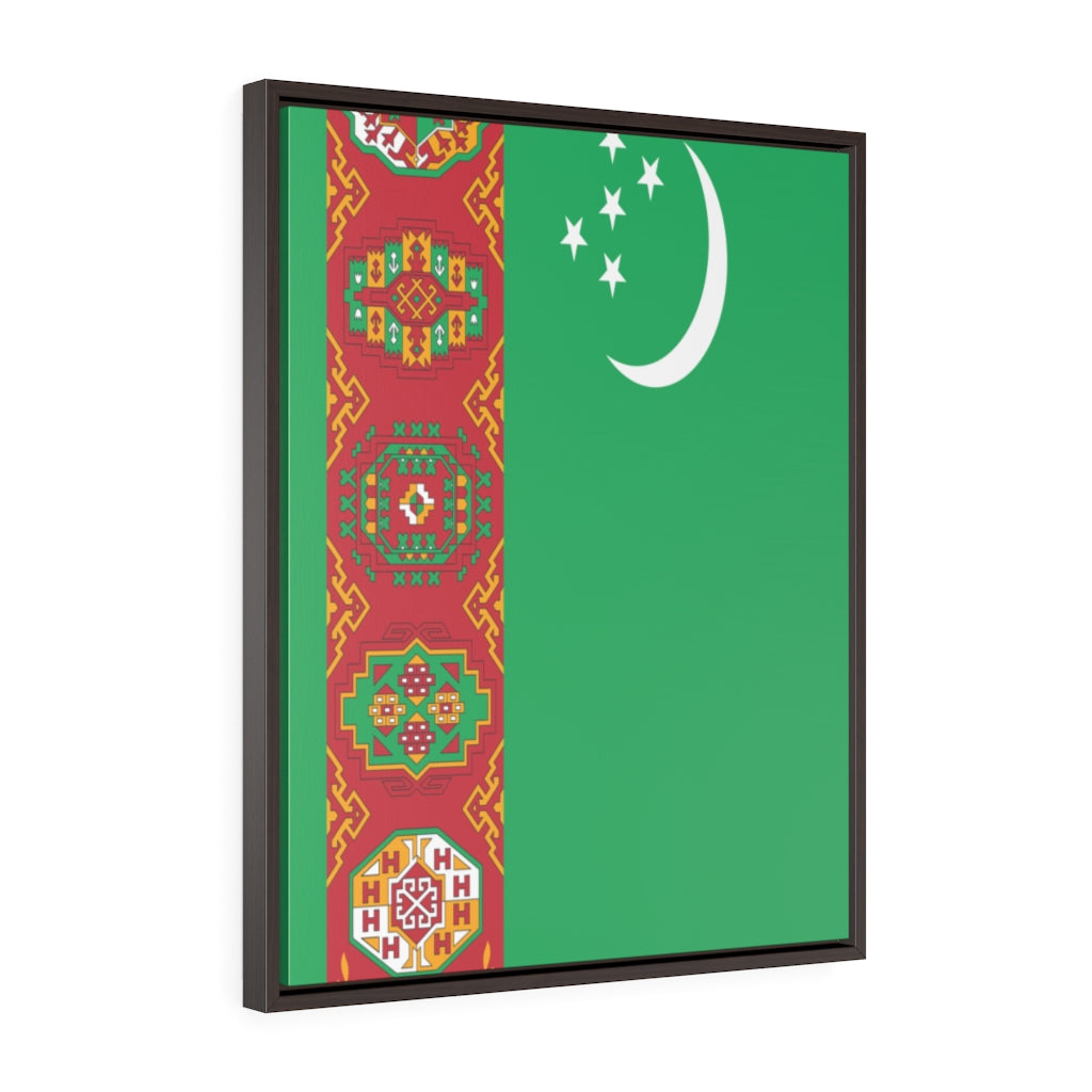 TURKMENISTAN Vertical Framed Premium Gallery Wrap Canvas