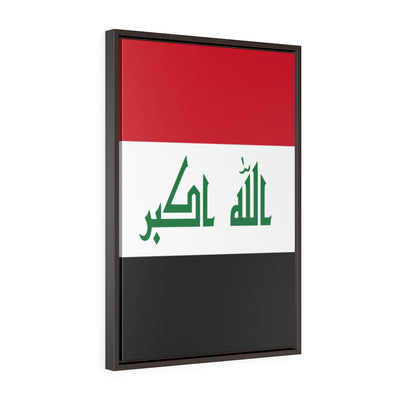 IRAQ Vertical Framed Premium Gallery Wrap Canvas