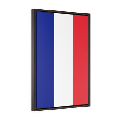 FRANCE Vertical Framed Premium Gallery Wrap Canvas