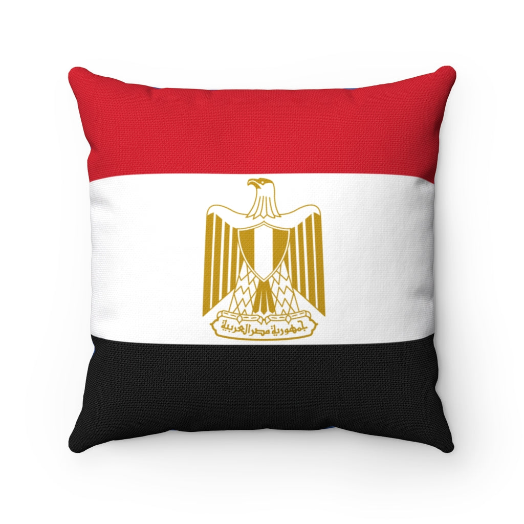 Egypt flag Spun Polyester Square Pillow