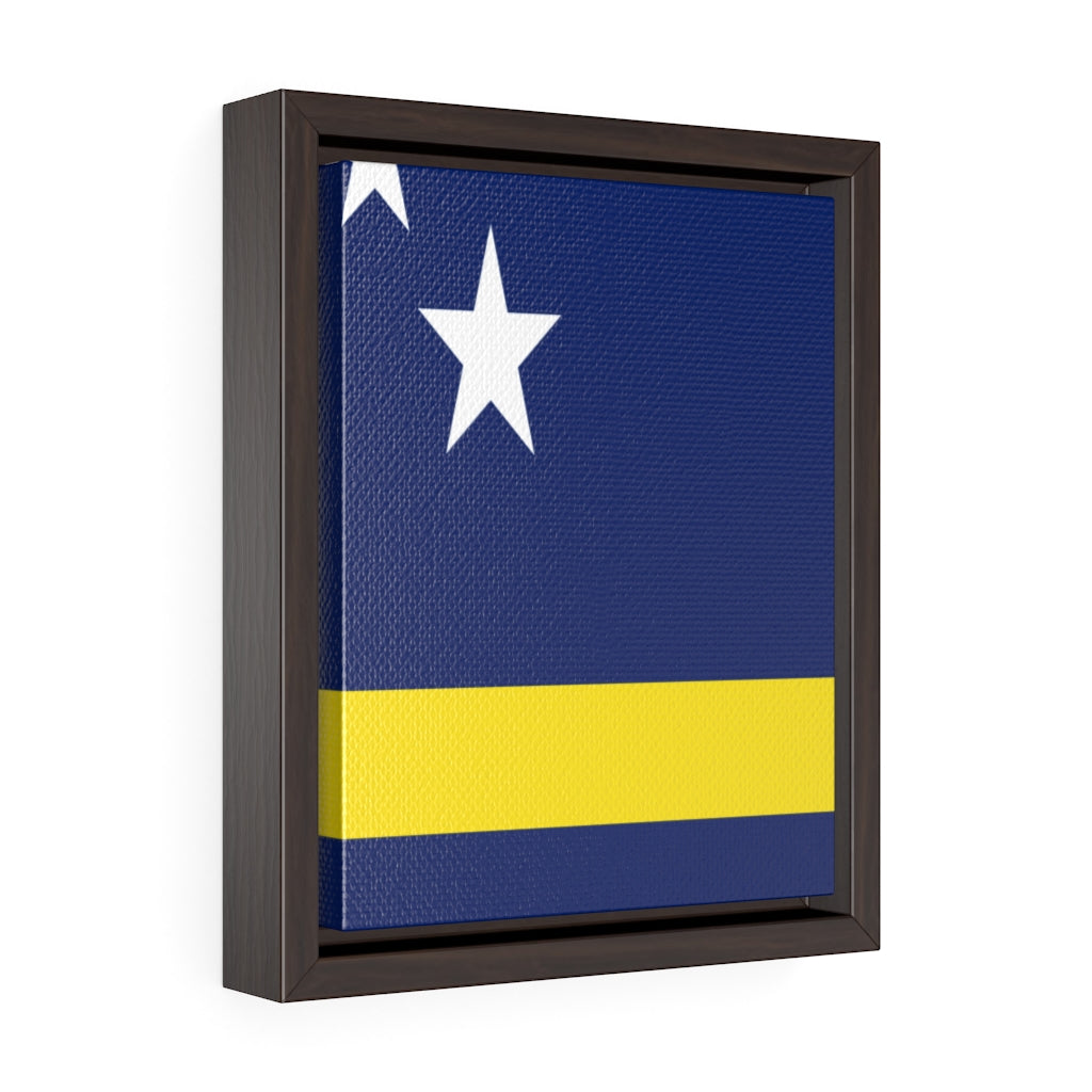 CURACAO Vertical Framed Premium Gallery Wrap Canvas