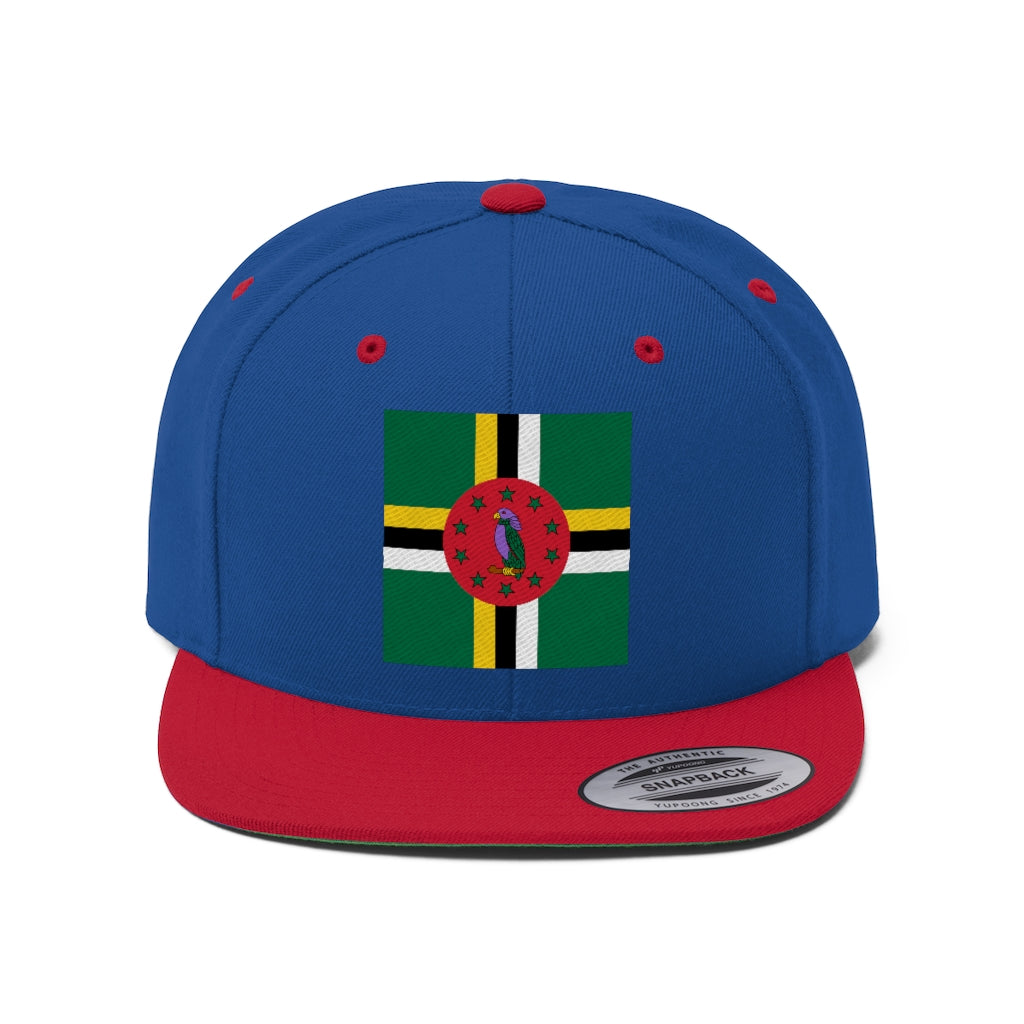 DOMINICA Unisex Flat Bill Hat