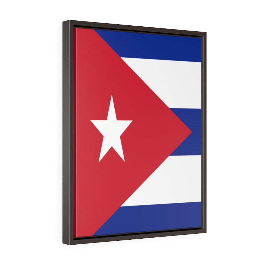 CUBA Vertical Framed Premium Gallery Wrap Canvas