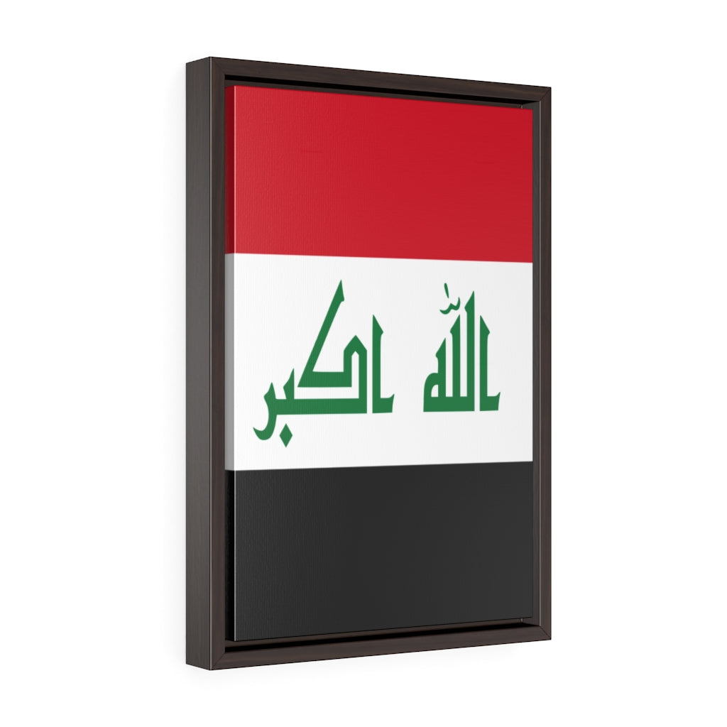 IRAQ Vertical Framed Premium Gallery Wrap Canvas