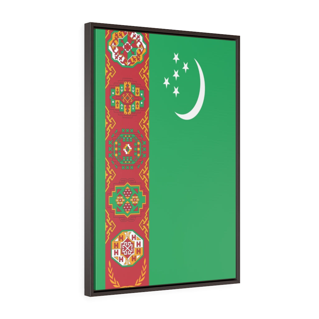 TURKMENISTAN Vertical Framed Premium Gallery Wrap Canvas