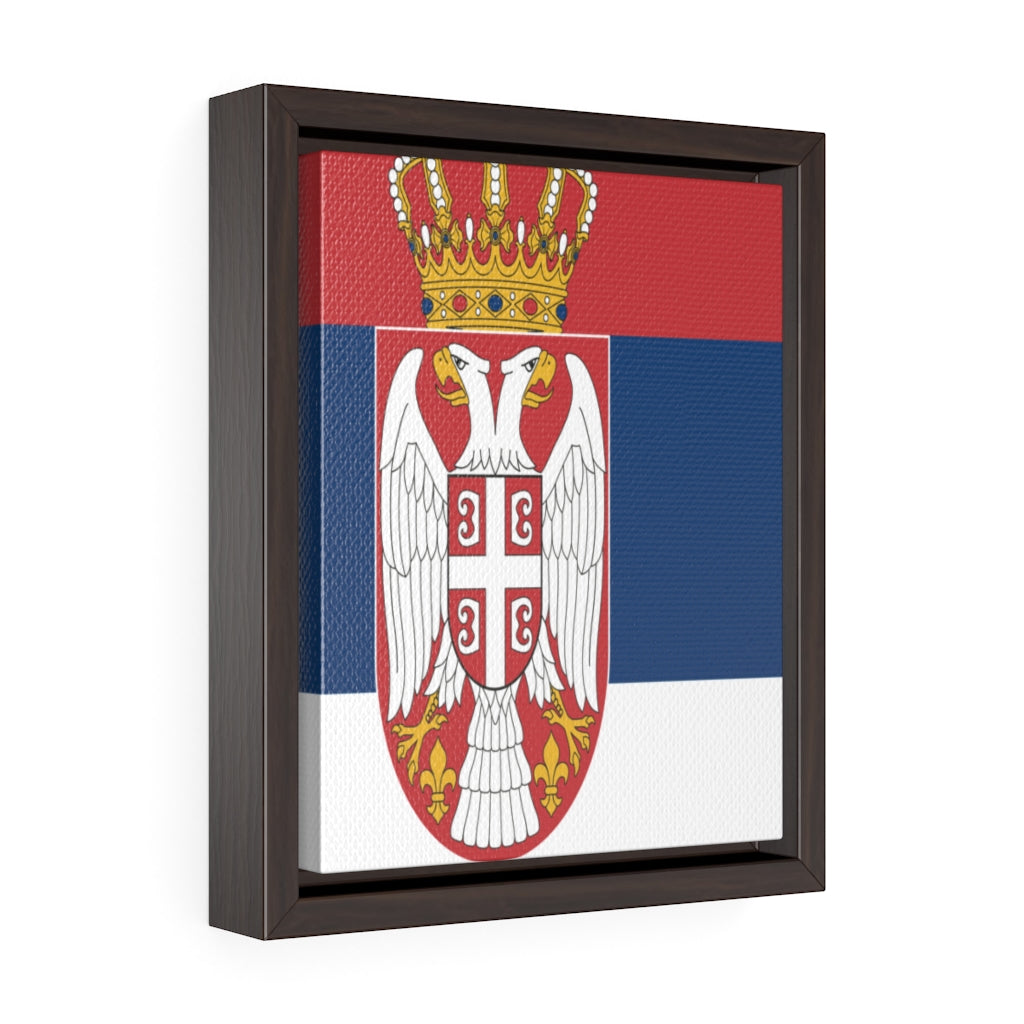 SERBIA Vertical Framed Premium Gallery Wrap Canvas