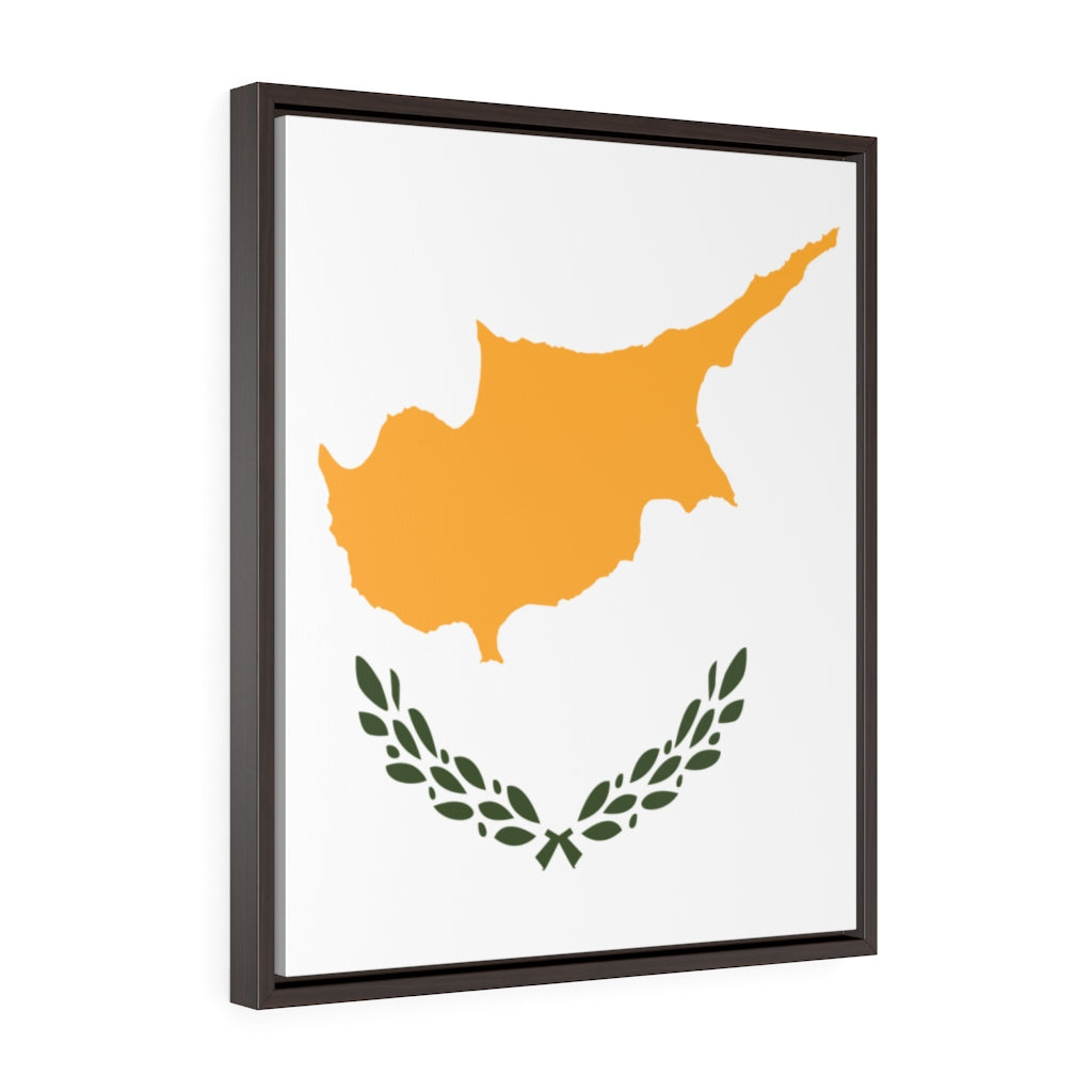 CYPRUS Vertical Framed Premium Gallery Wrap Canvas