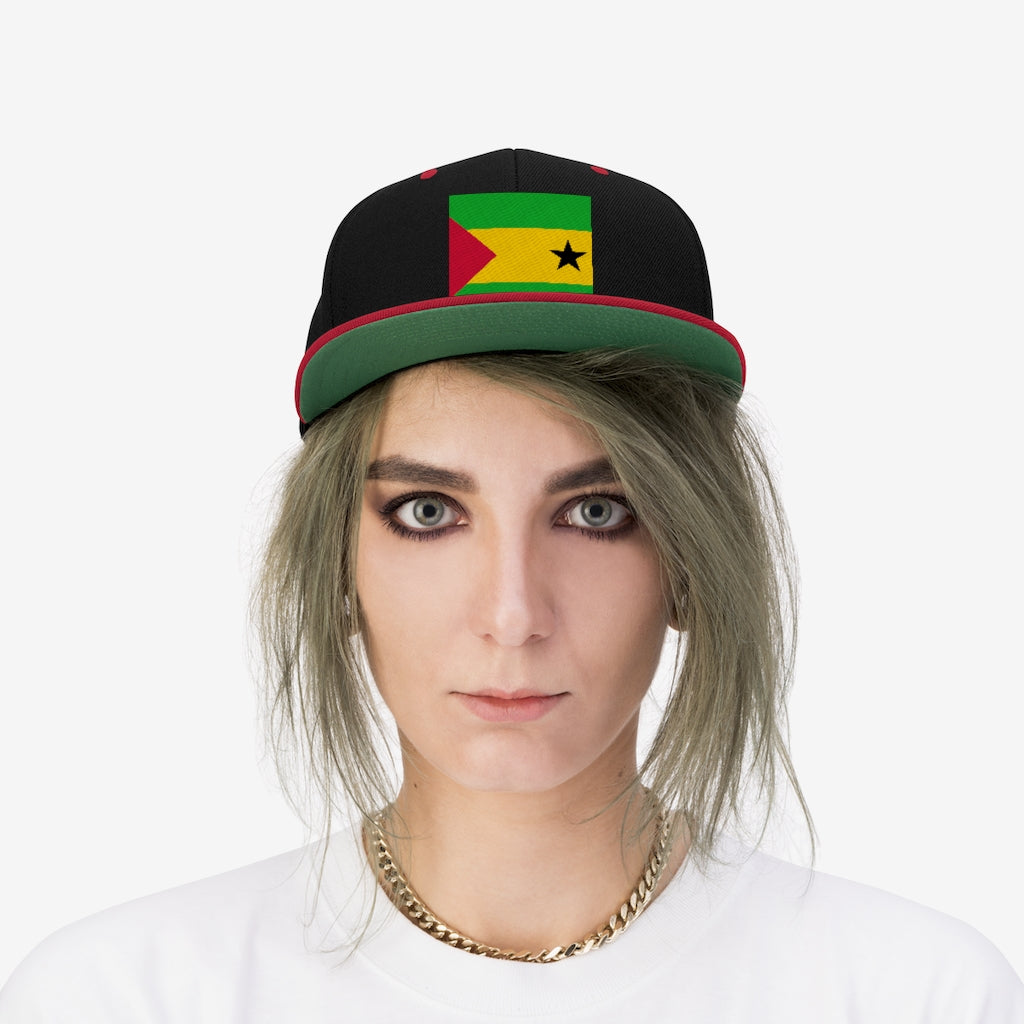 SAO TOME AND PRINCIPE Unisex Flat Bill Hat