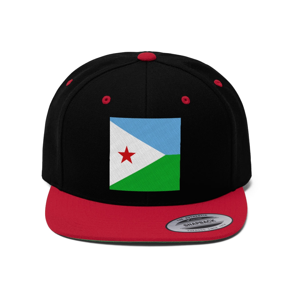 DJIBOUTI Unisex Flat Bill Hat