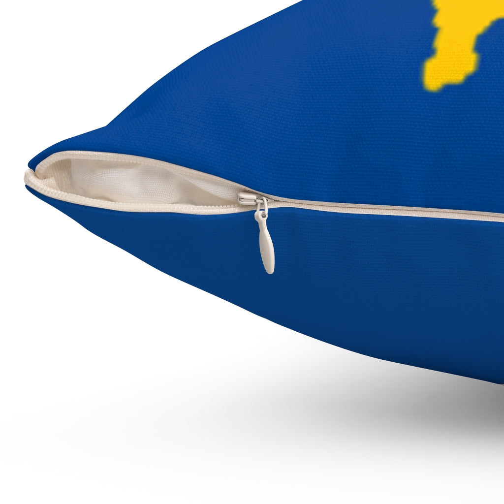 Kosovo flag Spun Polyester Square Pillow