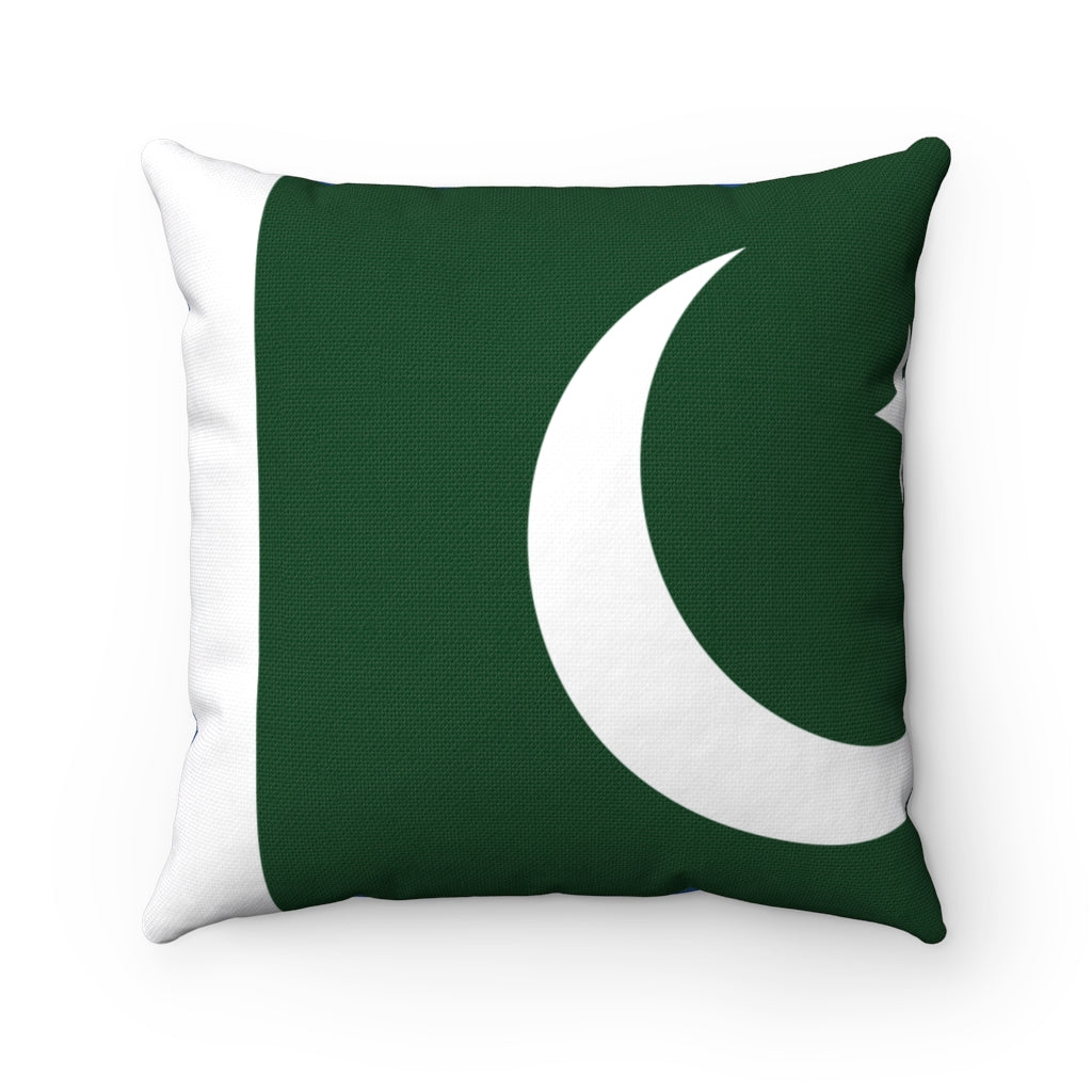 Pakistan flag Spun Polyester Square Pillow