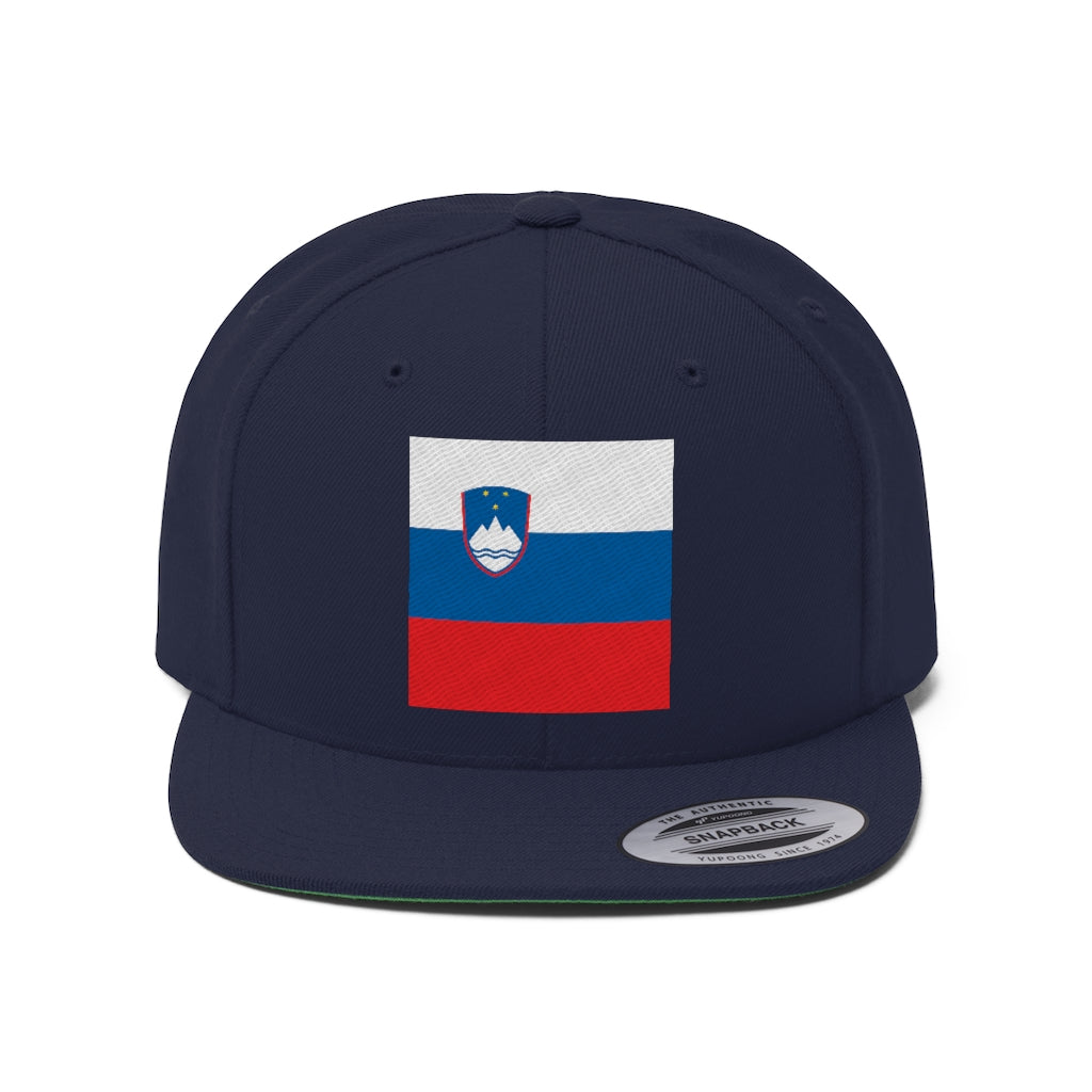 SLOVENIA Unisex Flat Bill Hat