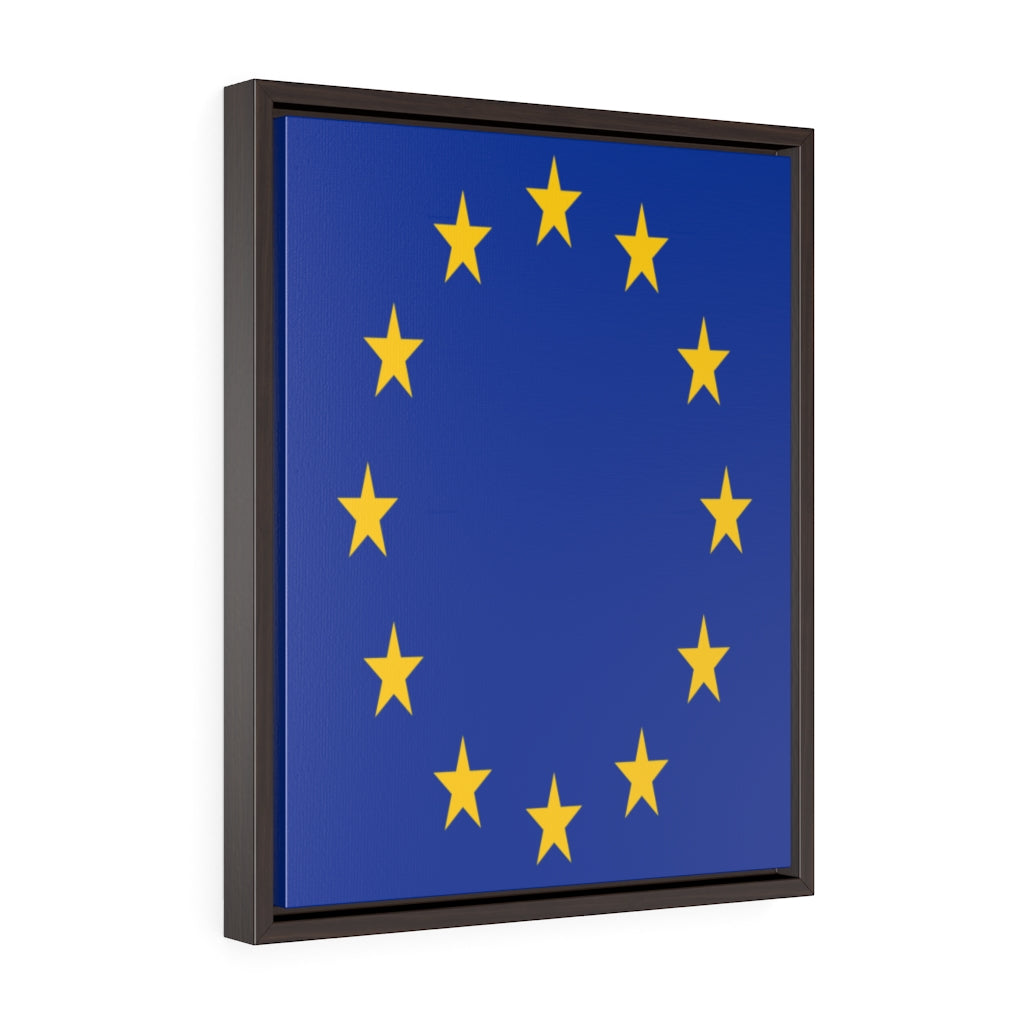 EUROPE Vertical Framed Premium Gallery Wrap Canvas