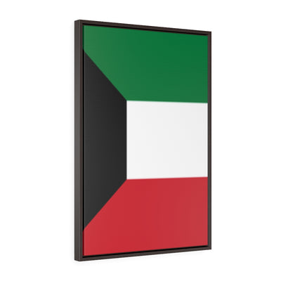 KUWAIT Vertical Framed Premium Gallery Wrap Canvas