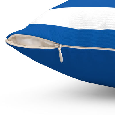 Greece flag Spun Polyester Square Pillow