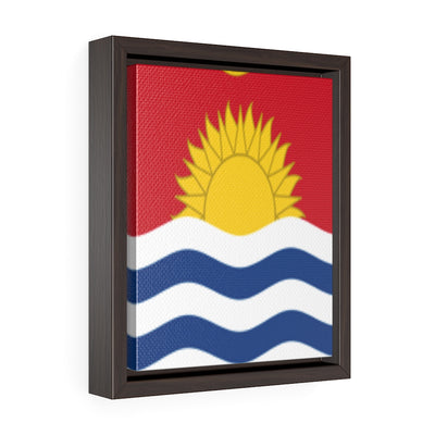 KIRIBATI Vertical Framed Premium Gallery Wrap Canvas