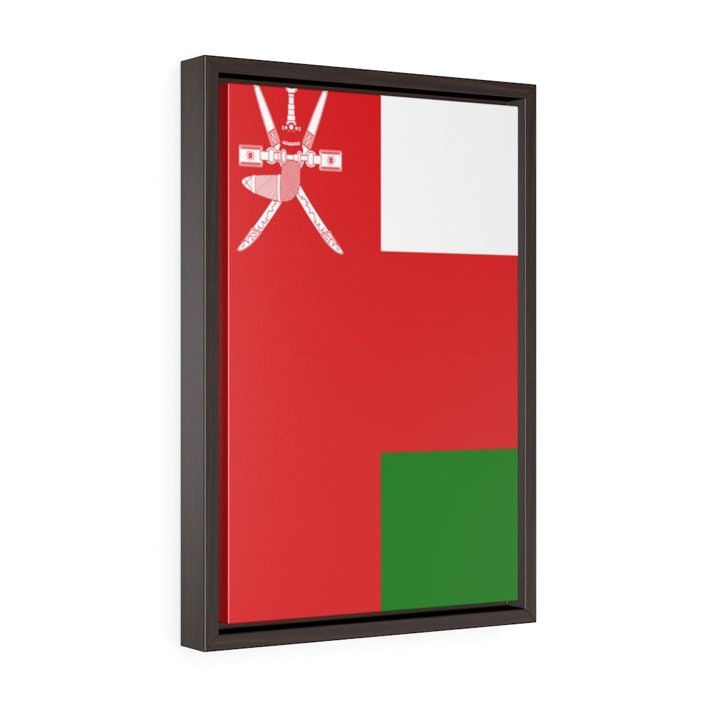 OMAN Vertical Framed Premium Gallery Wrap Canvas