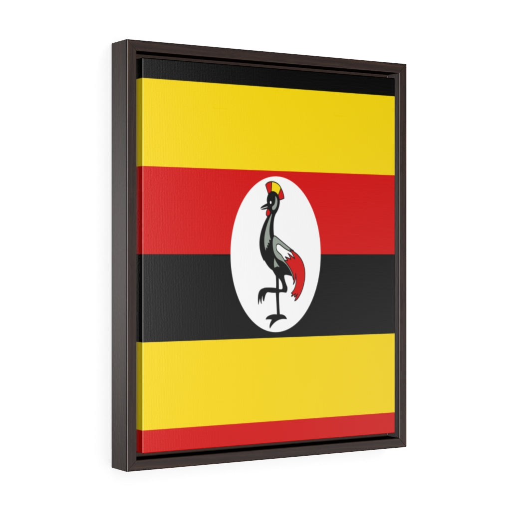 UGANDA Vertical Framed Premium Gallery Wrap Canvas