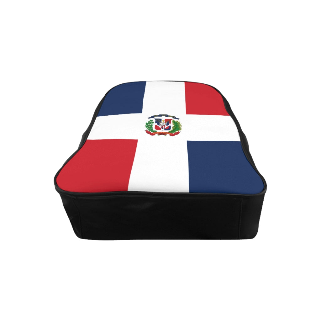 DOMINICAN REPUBLIC FLAG School Backpack