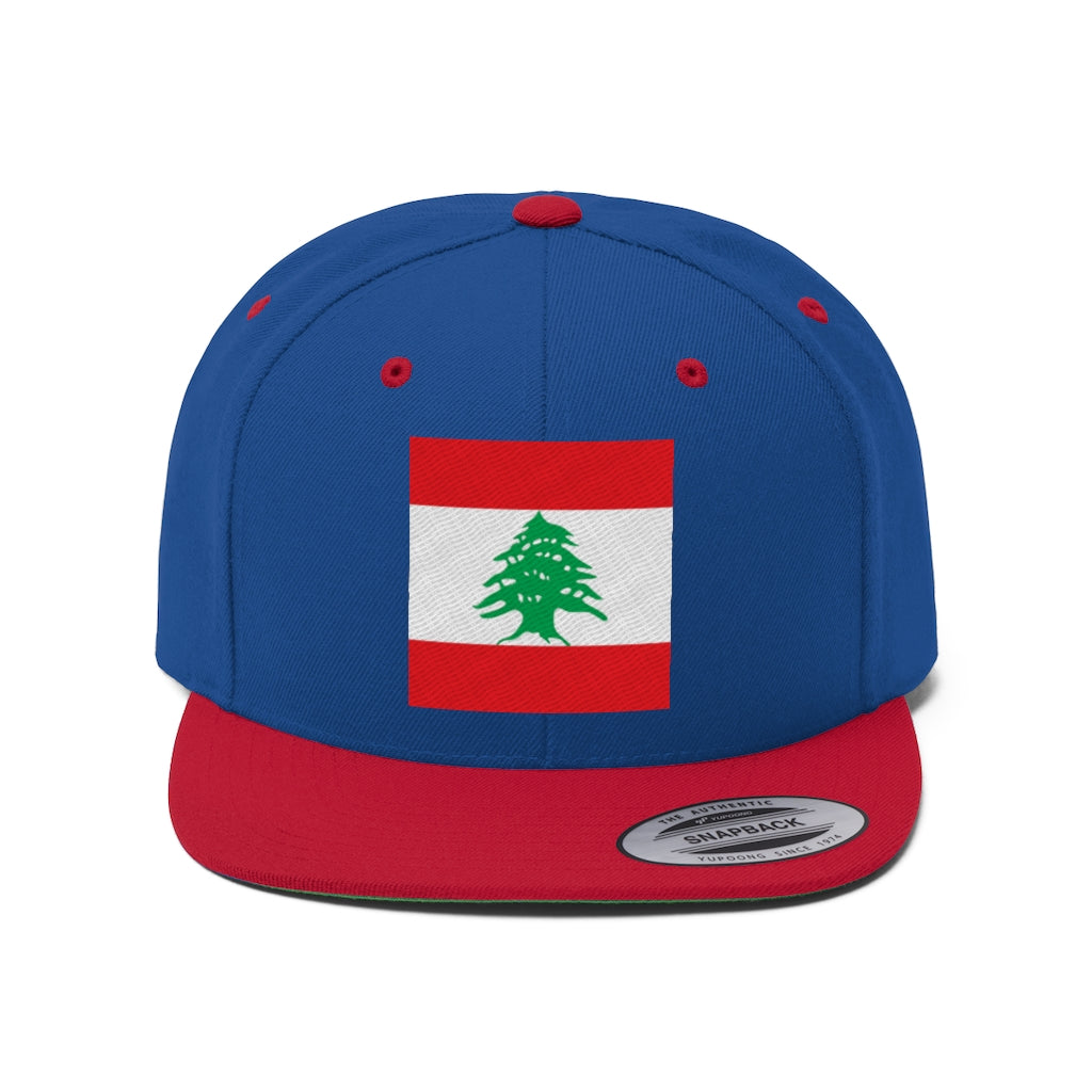 LEBANON Unisex Flat Bill Hat