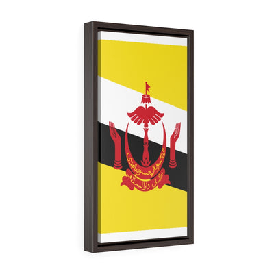 BRUNEI Vertical Framed Premium Gallery Wrap Canvas