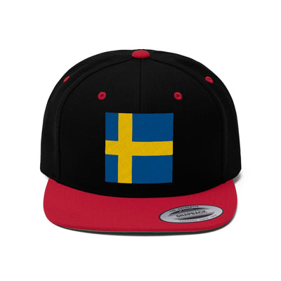 SWEDEN Unisex Flat Bill Hat