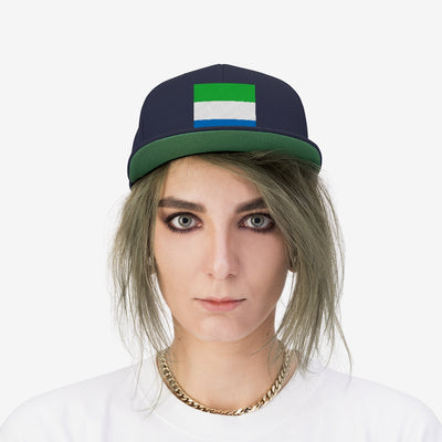 SIERRA LEONE Unisex Flat Bill Hat