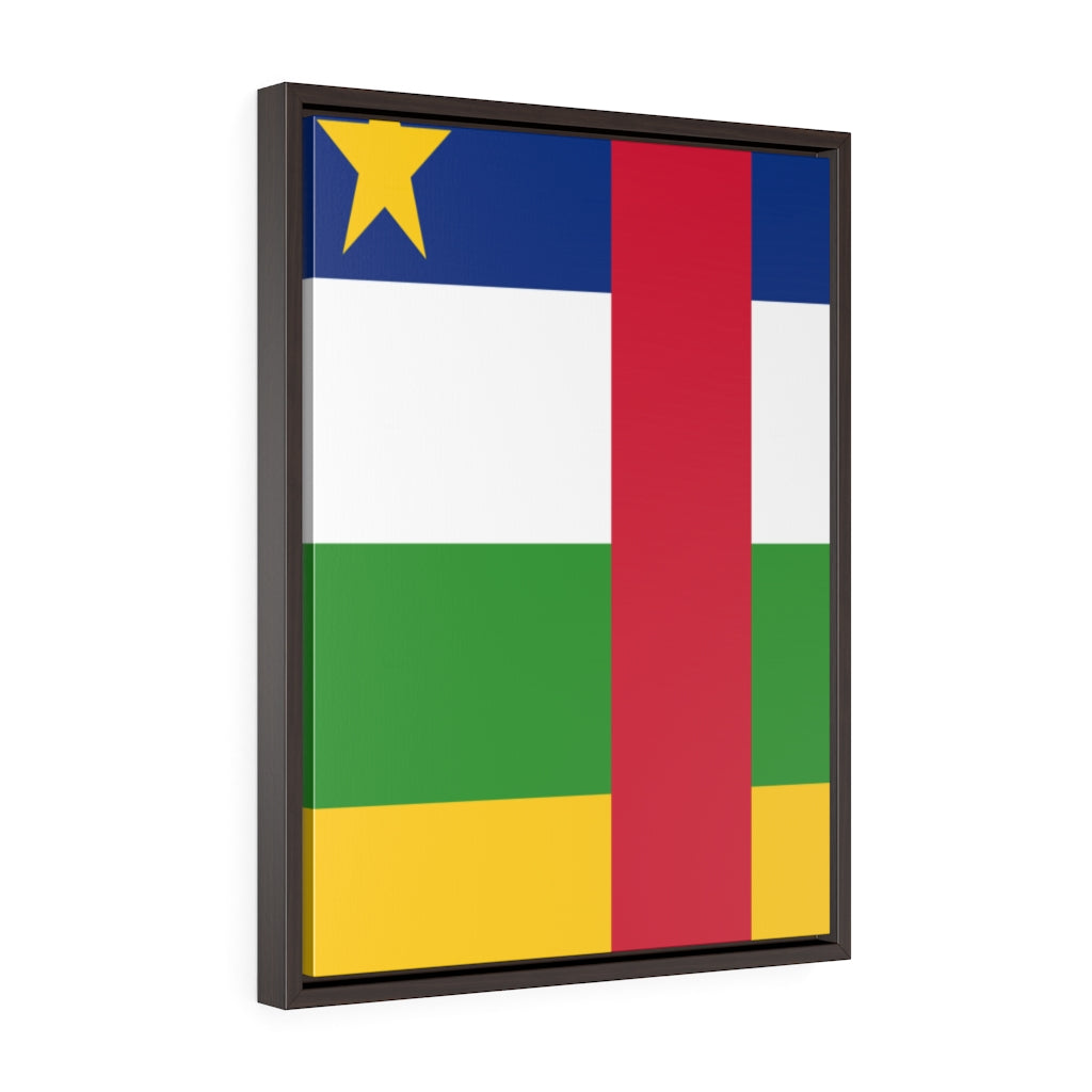 CENTRAL AFRICAN REPUBLIC Vertical Framed Premium Gallery Wrap Canvas