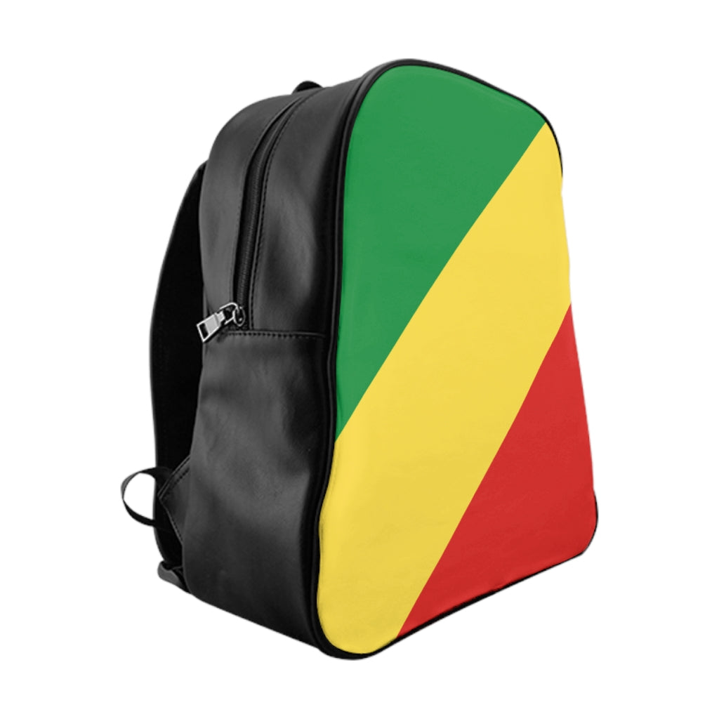 CONGO REPUBLIC FLAG School Backpack