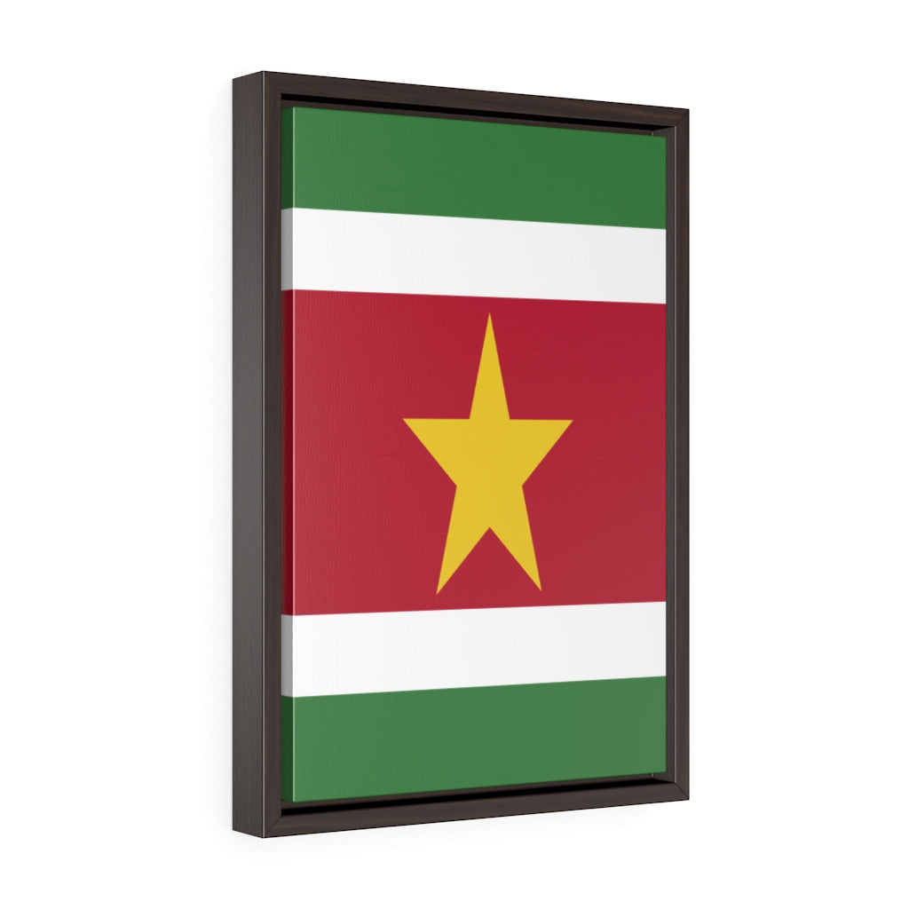 SURINAME Vertical Framed Premium Gallery Wrap Canvas