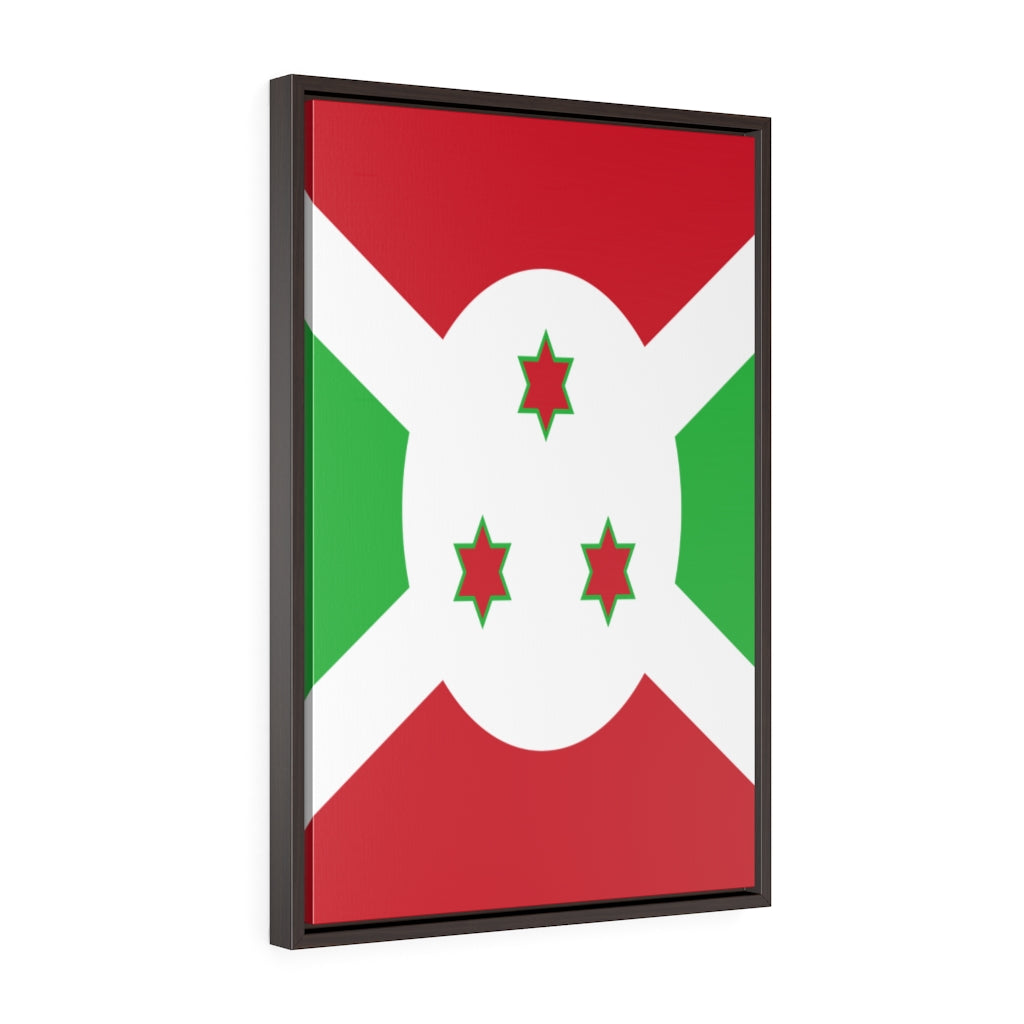 BURUNDI Vertical Framed Premium Gallery Wrap Canvas