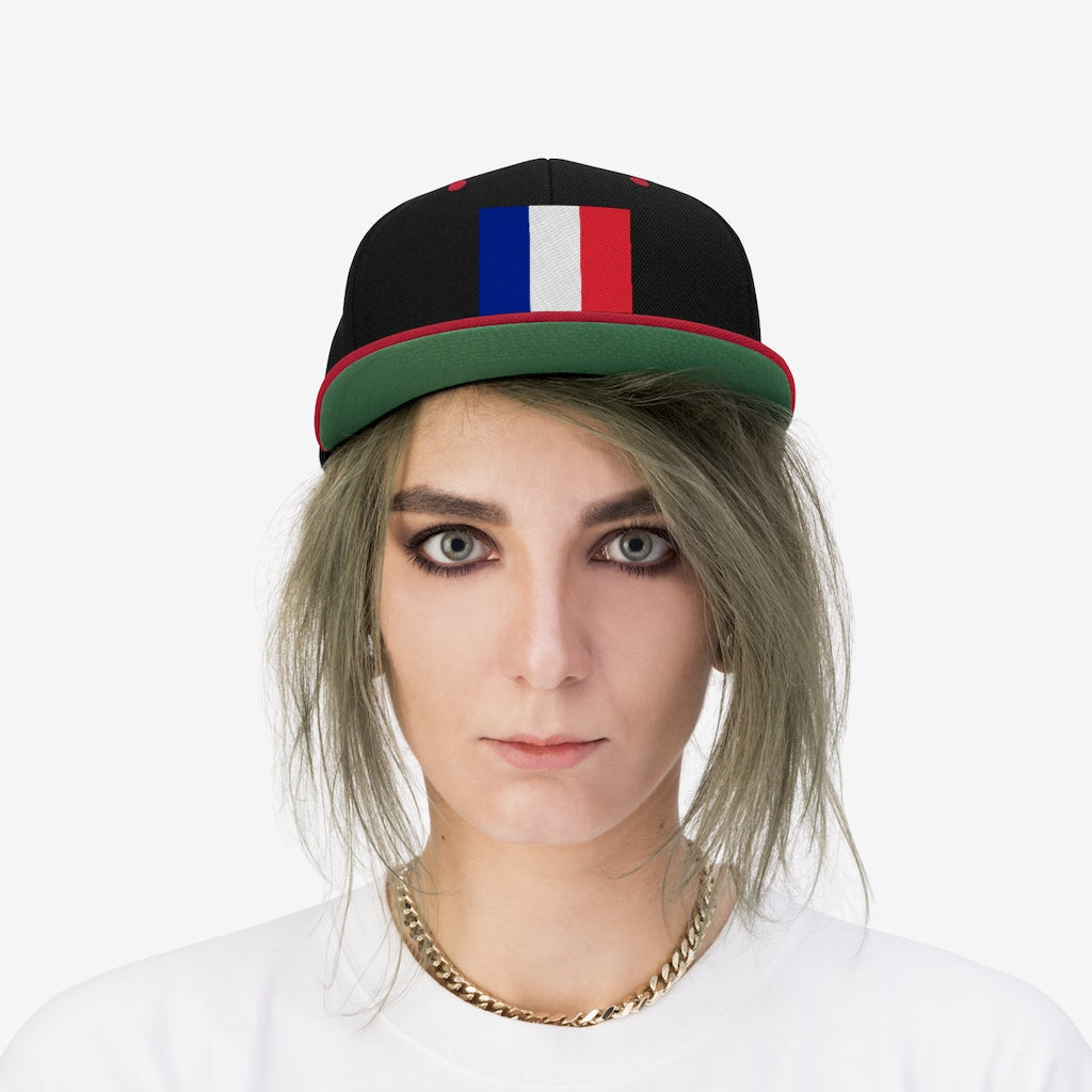 FRANCE Unisex Flat Bill Hat