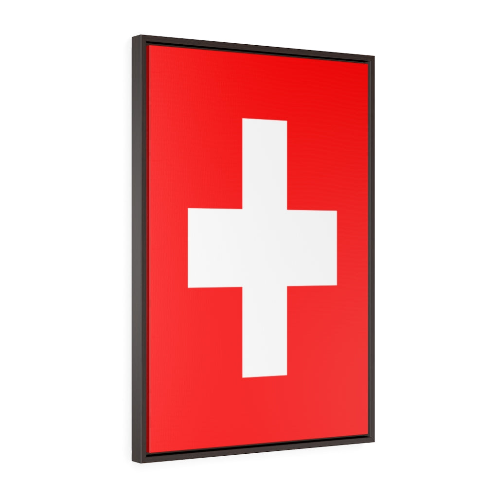 SWITZERLAND Vertical Framed Premium Gallery Wrap Canvas