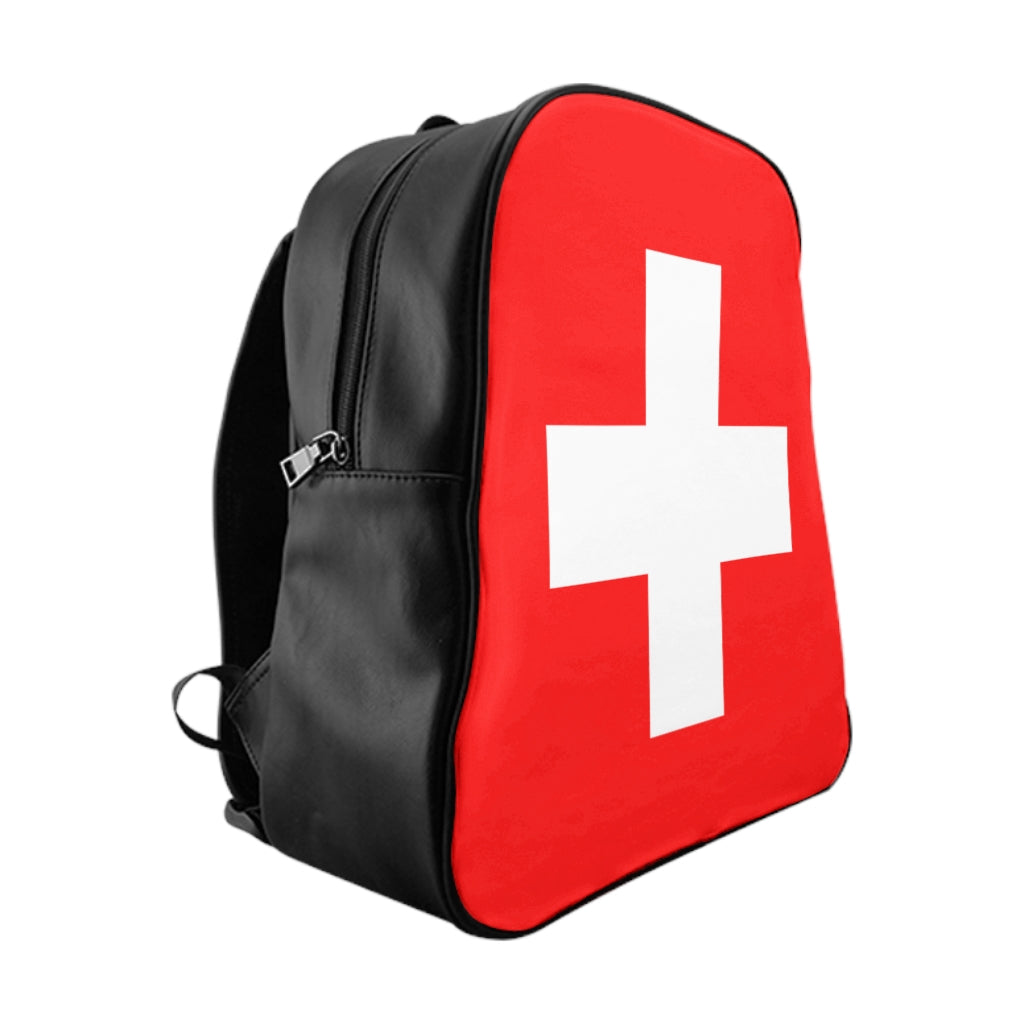 SWITZERLAND FLAG School Backpack