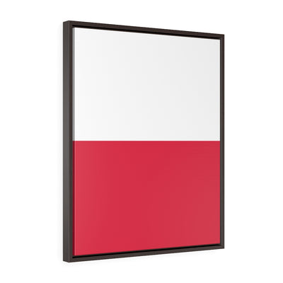 POLAND Vertical Framed Premium Gallery Wrap Canvas