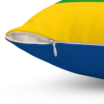 Central Africa Republic flag Spun Polyester Square Pillow