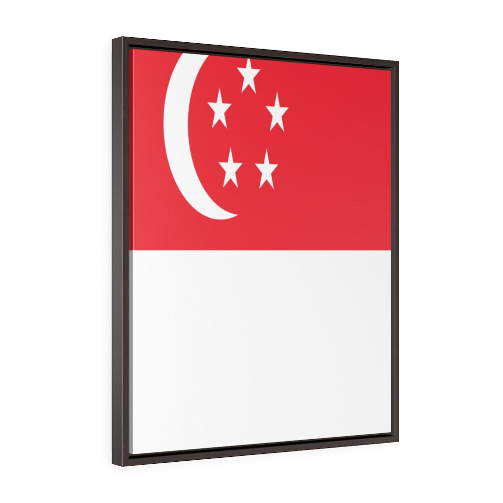 SINGAPORE Vertical Framed Premium Gallery Wrap Canvas