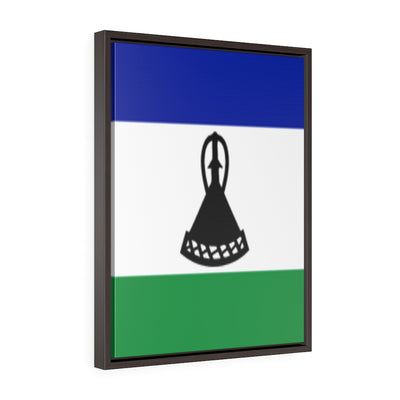 LESOTHO Vertical Framed Premium Gallery Wrap Canvas