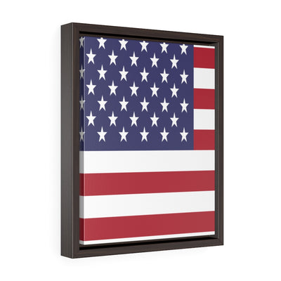 United states Vertical Framed Premium Gallery Wrap Canvas