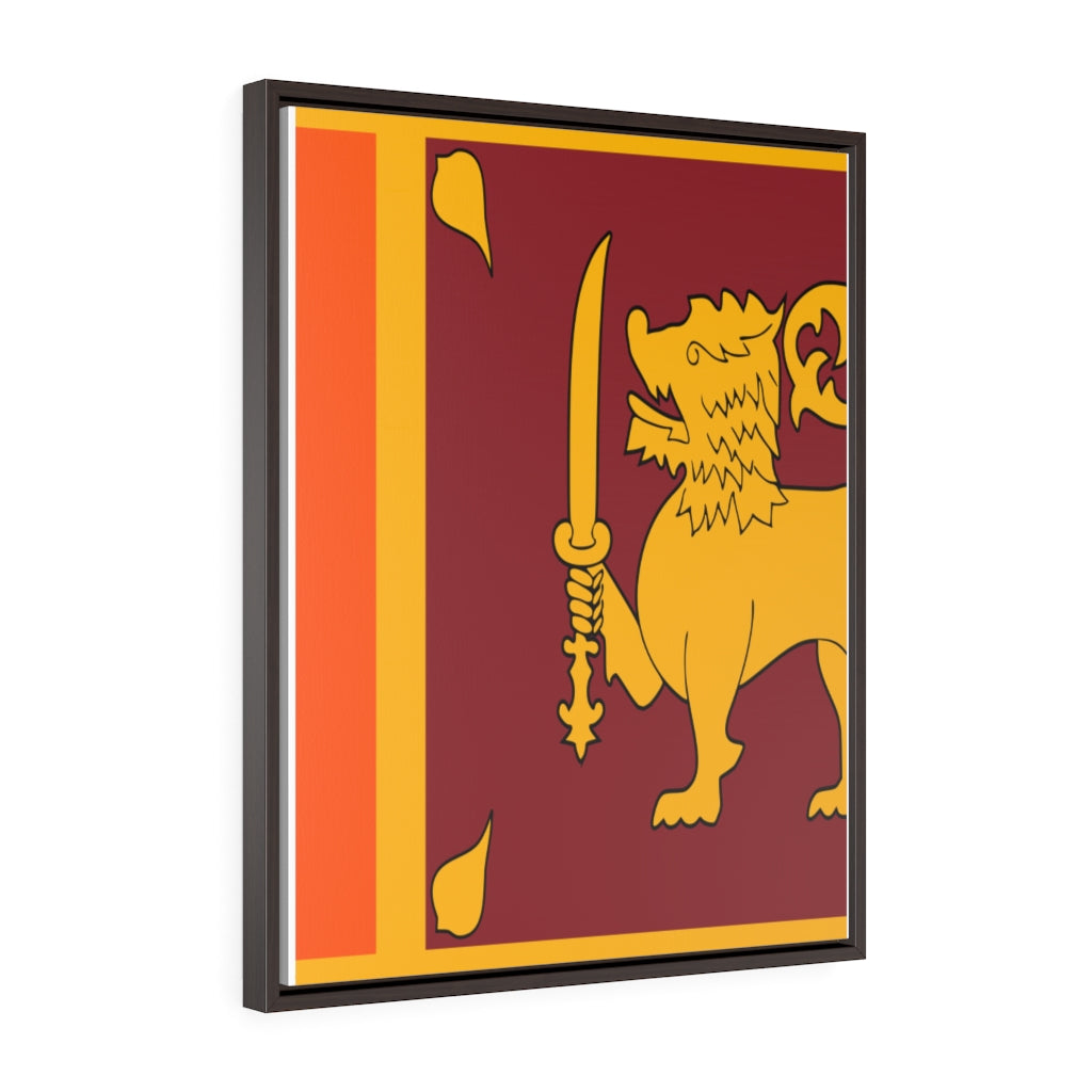 SRI LANKA Vertical Framed Premium Gallery Wrap Canvas