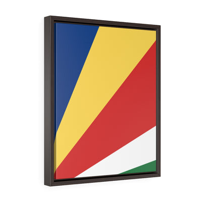 SEYCHELLES Vertical Framed Premium Gallery Wrap Canvas