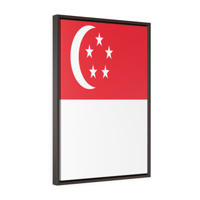 SINGAPORE Vertical Framed Premium Gallery Wrap Canvas