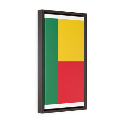 BENIN Vertical Framed Premium Gallery Wrap Canvas