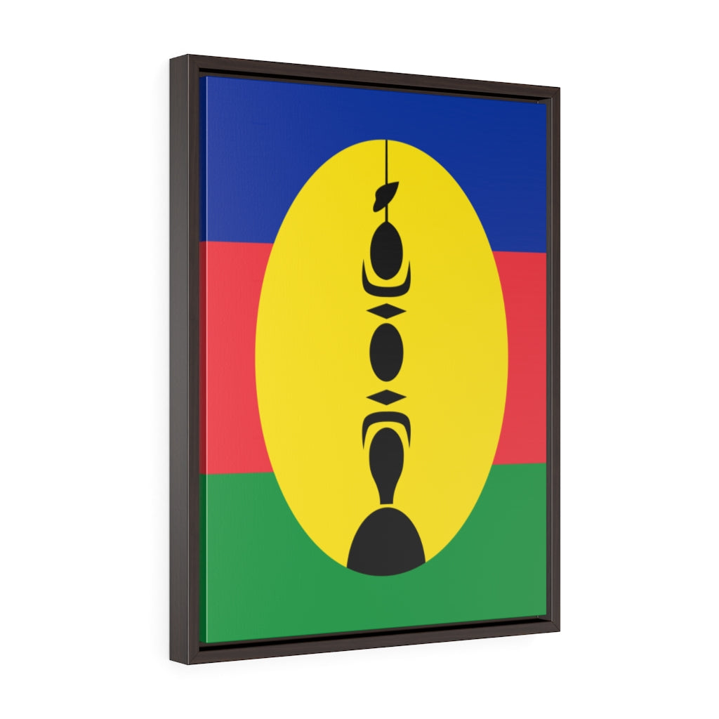 NEW CALEDONIA Vertical Framed Premium Gallery Wrap Canvas