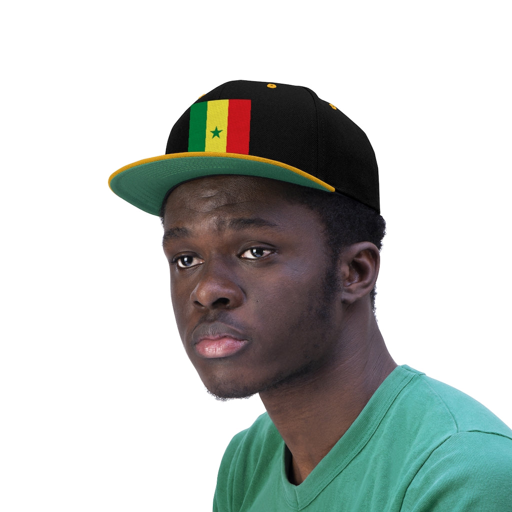 SENEGAL Unisex Flat Bill Hat