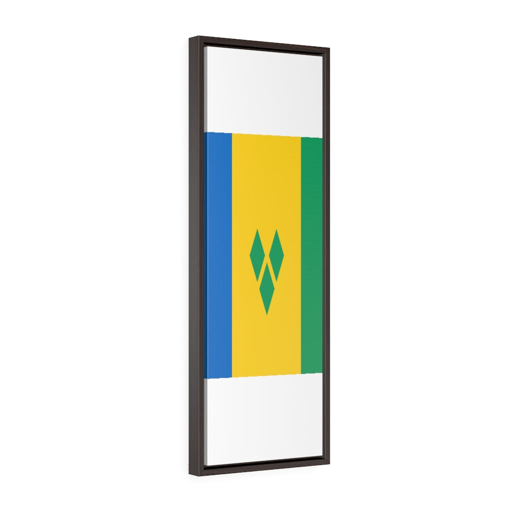 SAINT VINCENT AND THE GRENADINES Vertical Framed Premium Gallery Wrap Canvas