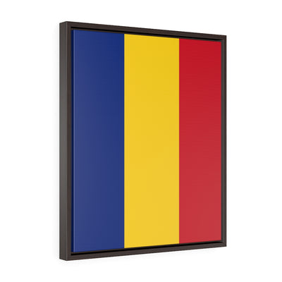 ROMANIA Vertical Framed Premium Gallery Wrap Canvas