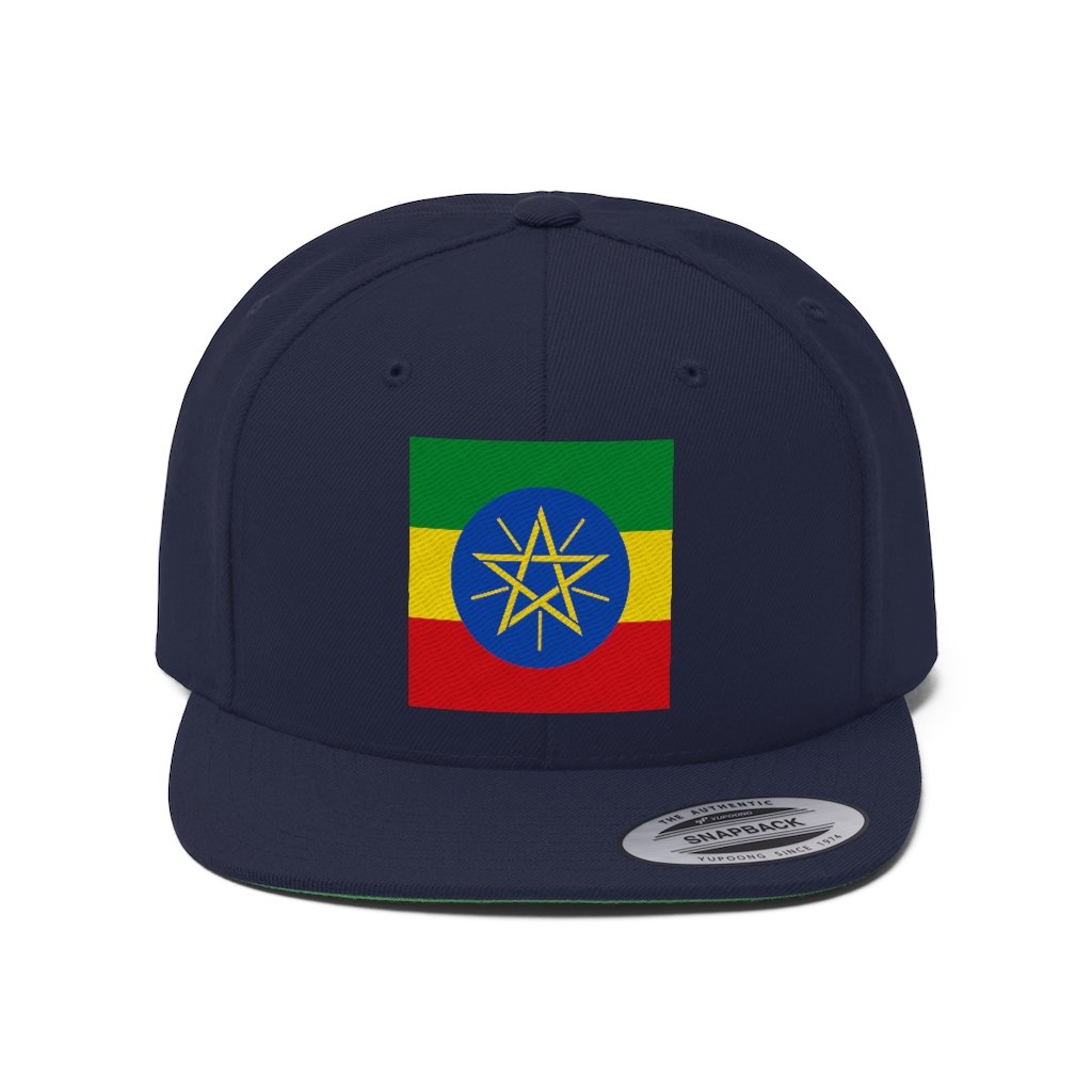 ETHIOPIA Unisex Flat Bill Hat